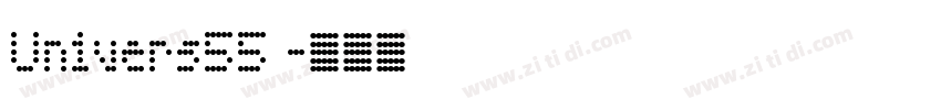 Univers55 字体转换